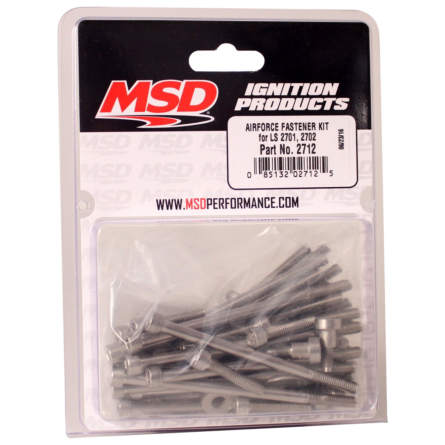 Intake Bolt Kit, Chevrolet LS, For MSD Airforce #2701, #2702