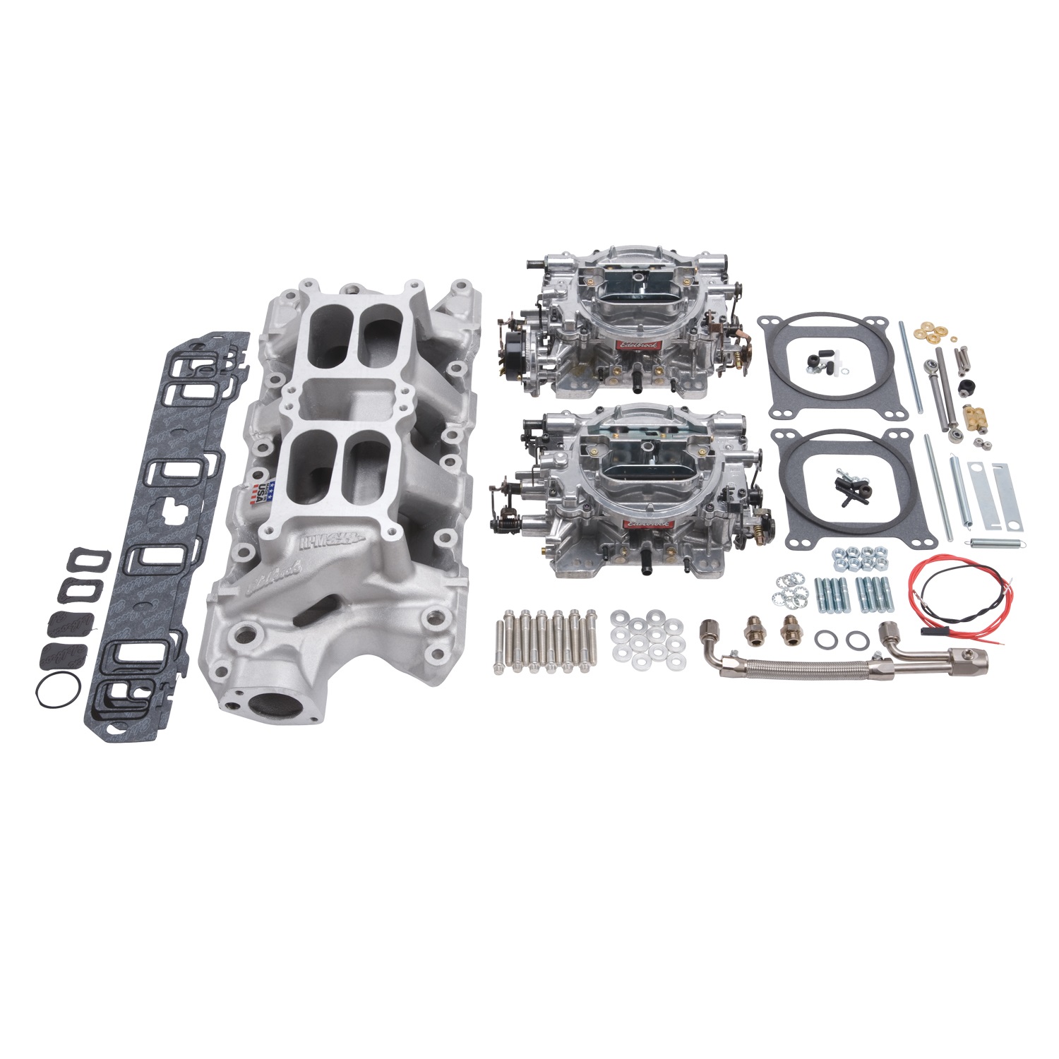 RPM Air-Gap Dual-Quad 500cfm's Manifold/Carbs Kit, Ford 289-302