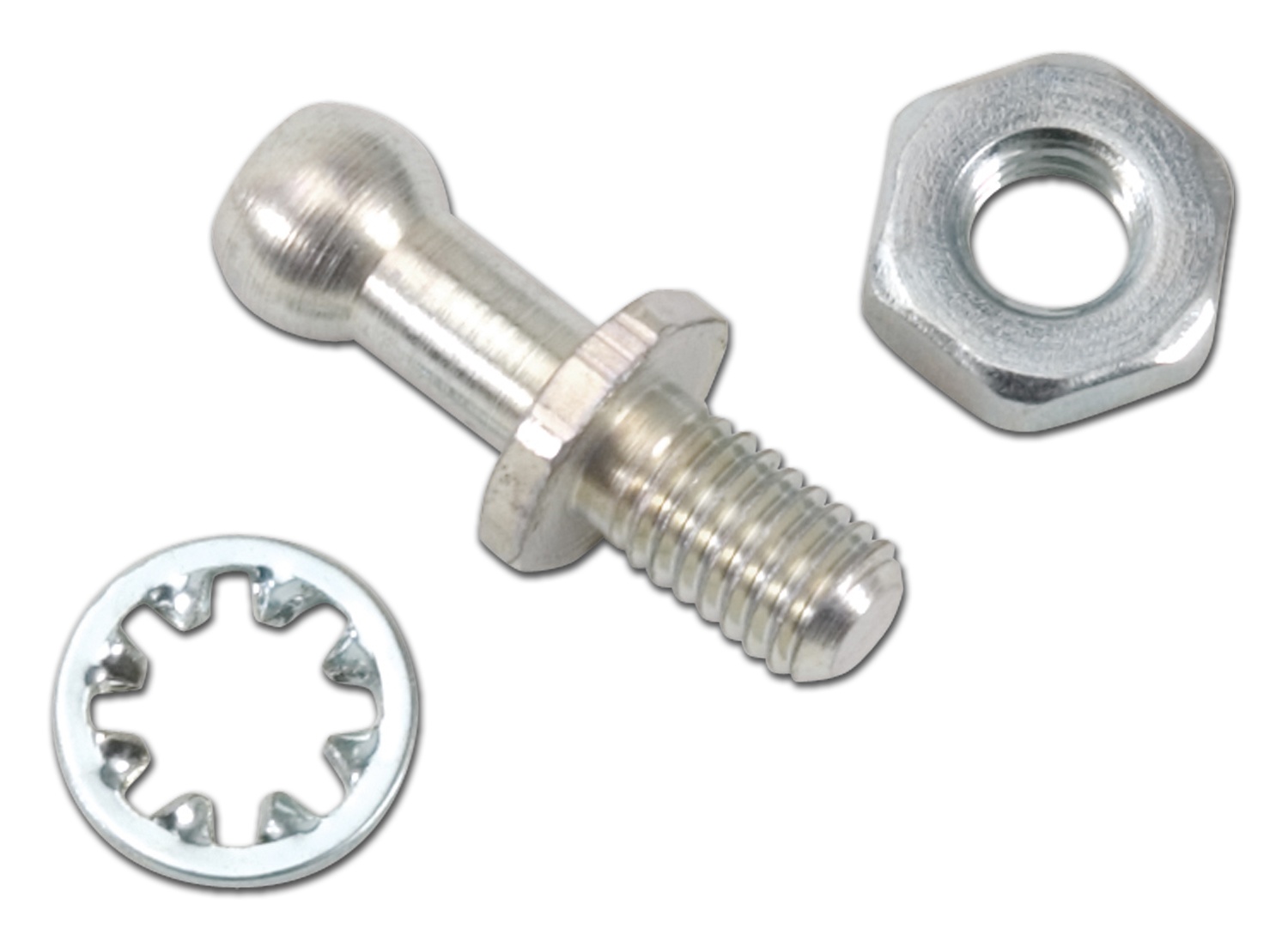 Ball End Stud, 0.25 inch, Ford/Holley