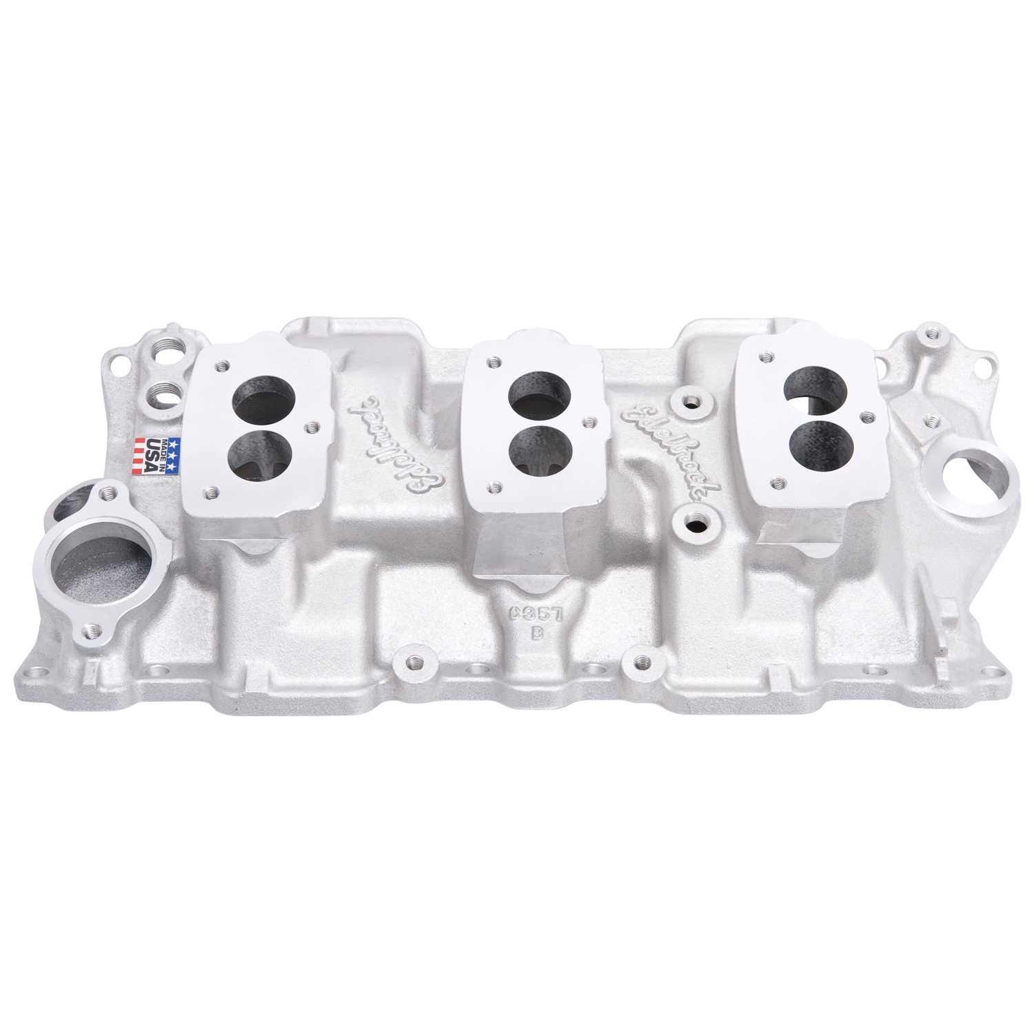 C357-B Three-Deuce Manifold, Chevrolet Small Block, 55-86