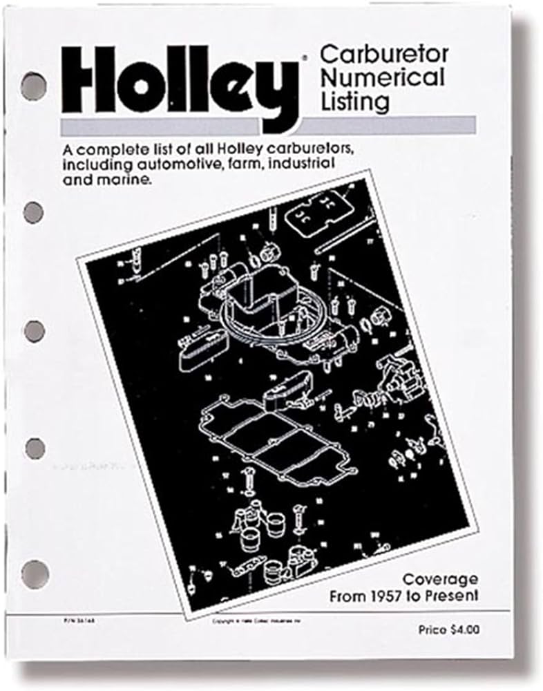 Holley Carburetors Number Listing Handbook