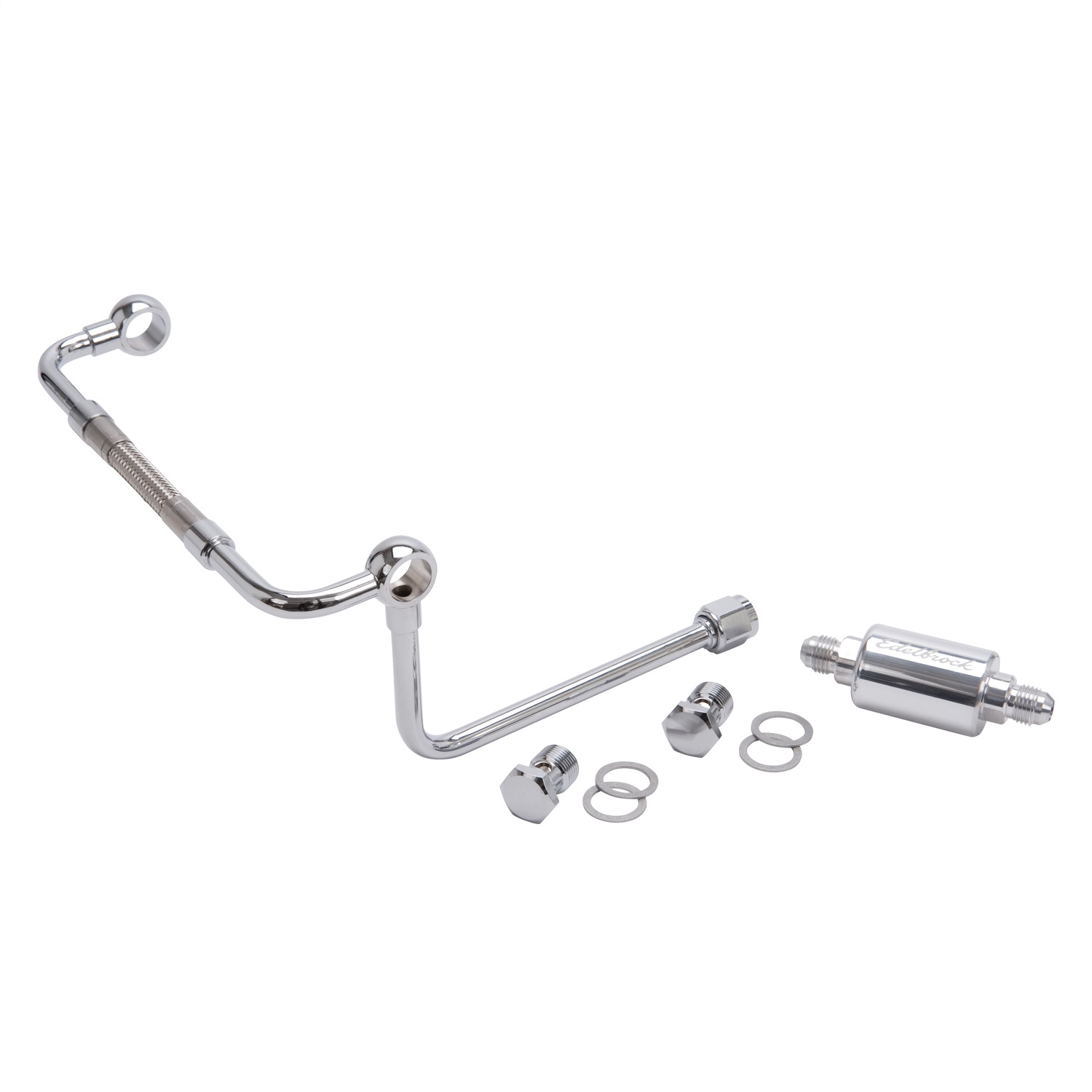 Fuel line Dual-Feed, For Edelbrock AVS carburetors