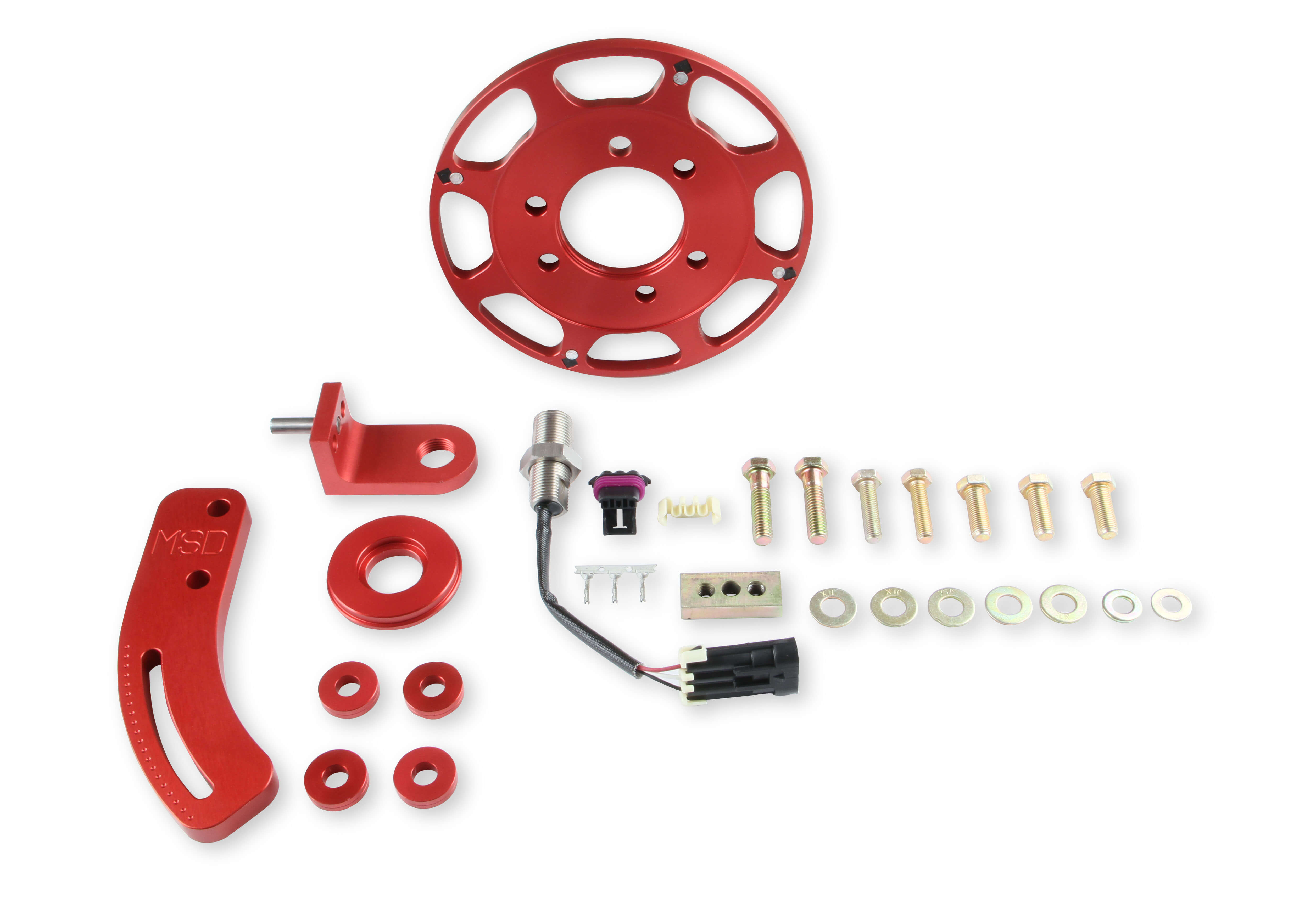 Crank Trigger Kit, Chevrolet Small Block, 7" Balancer, Hall Effect