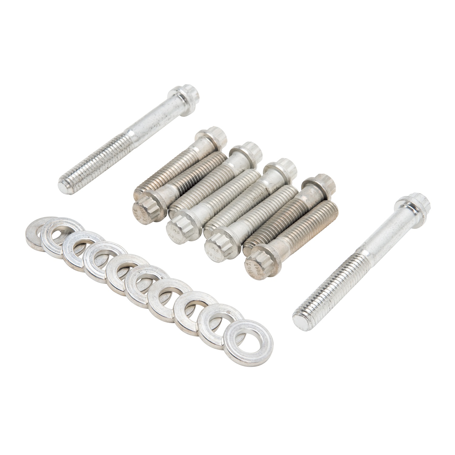 Plated Intake Bolt Kit, Ford FE Engine, For Edelbrock #2936, #2937