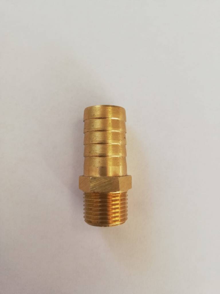 Water Pump Hose Nipple, 3/8 NPT, 5/8 Barb