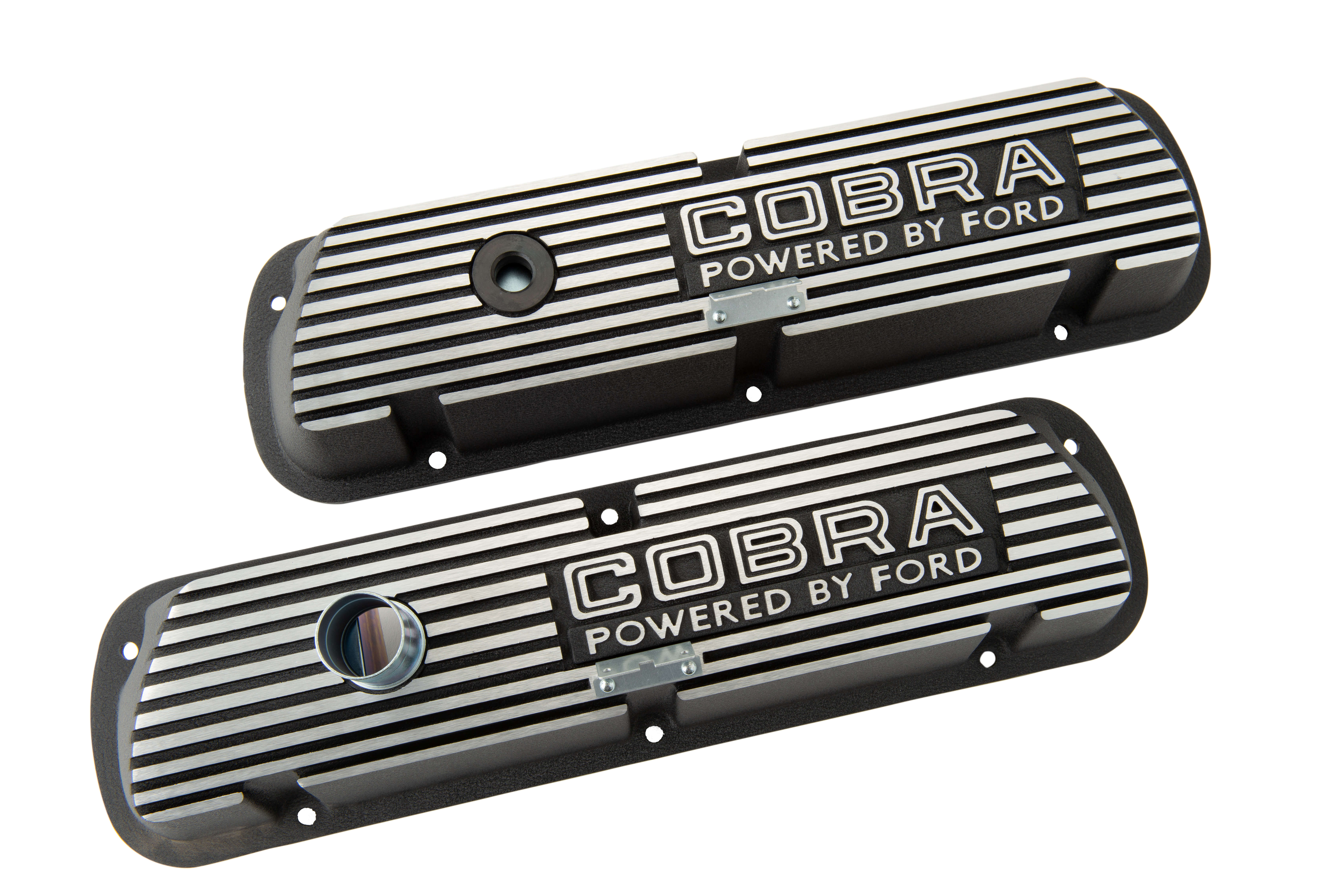 Valve Covers, Cobra Series, Ford Small Block, With Cobra Outline Logo