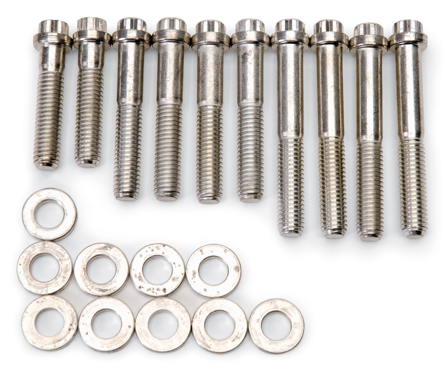 Plated Intake Bolt Kit, Ford FE, For Edelbrock #7105