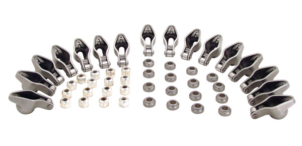 Rocker Arms, Chevrolet Small Block 1988-UP, Magnum, 3/8" Stud, 1.52:1 Ratio, Set of 16